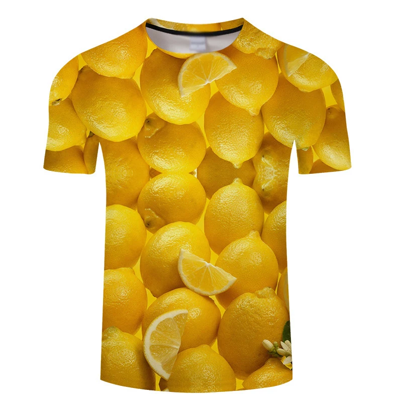 Мужские вечерние футболки Happy Fruit повседневные короткие топы с 3D принтом забавные