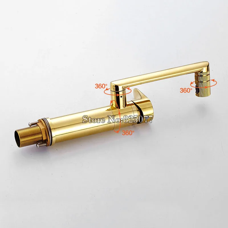 Современный высокий смеситель для ванной комнаты кран раковины 360 градусов с
