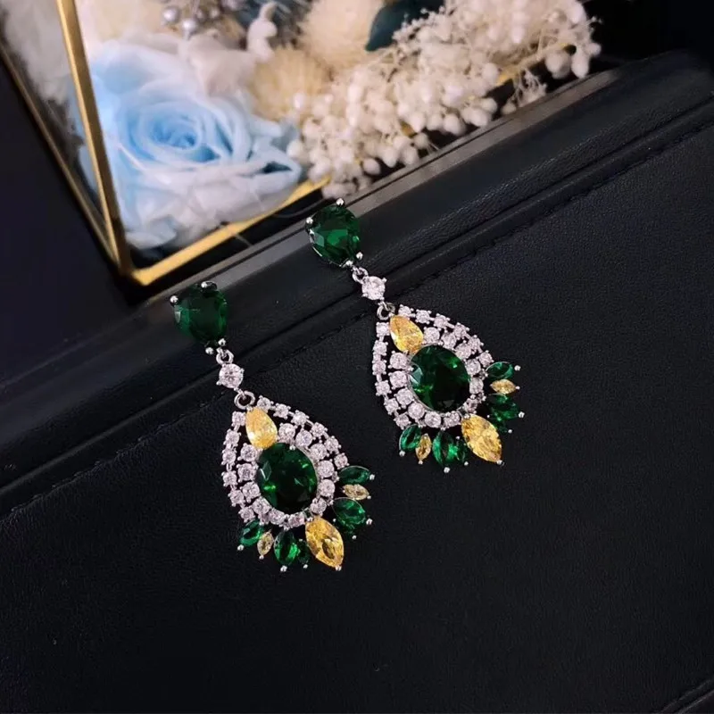 Designer Fashion Copper Jewelry 3A Cubic Zirconia Party Earring | Украшения и аксессуары