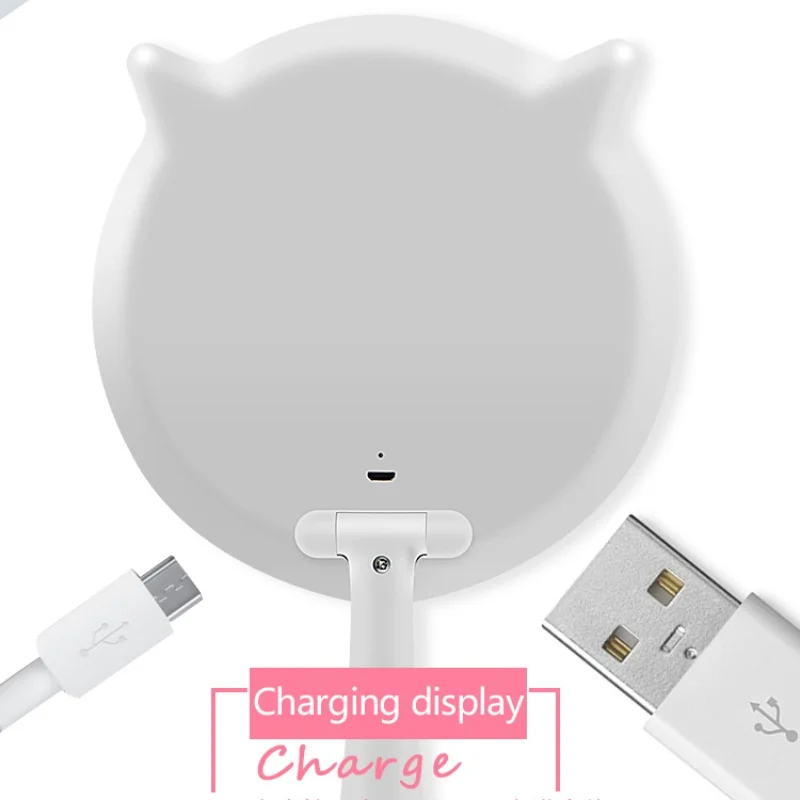 Милый умный светодиодный светильник для домашних животных настольное зеркало с