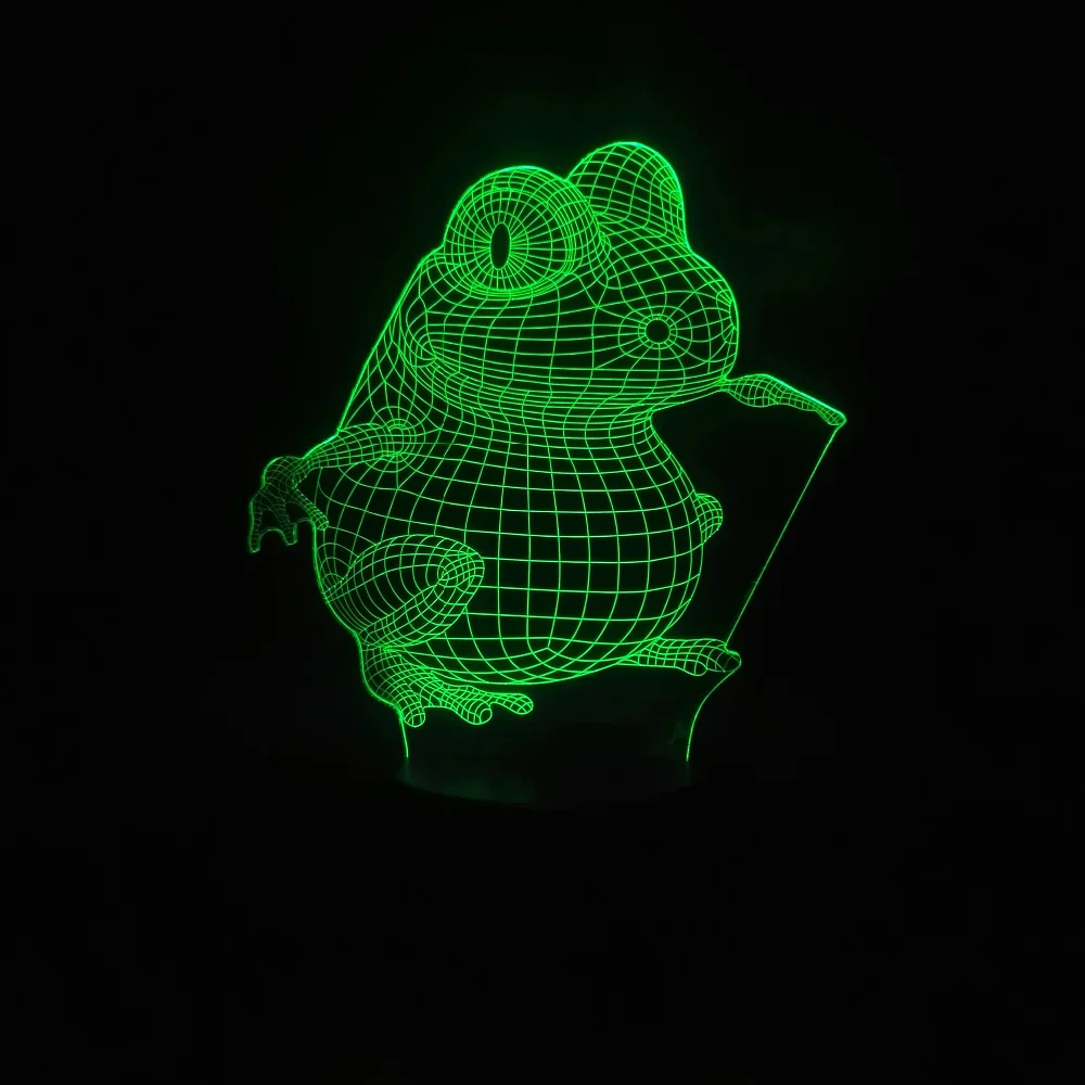 Светодиодная 3d лампа Оптическая иллюзия ночник с изображением мультяшной