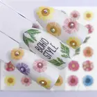 YWK 32 дизайна цвет наклейки для ногтей цветы водные переводные наклейки украшение Мечта Кот слайдер для фотографий
