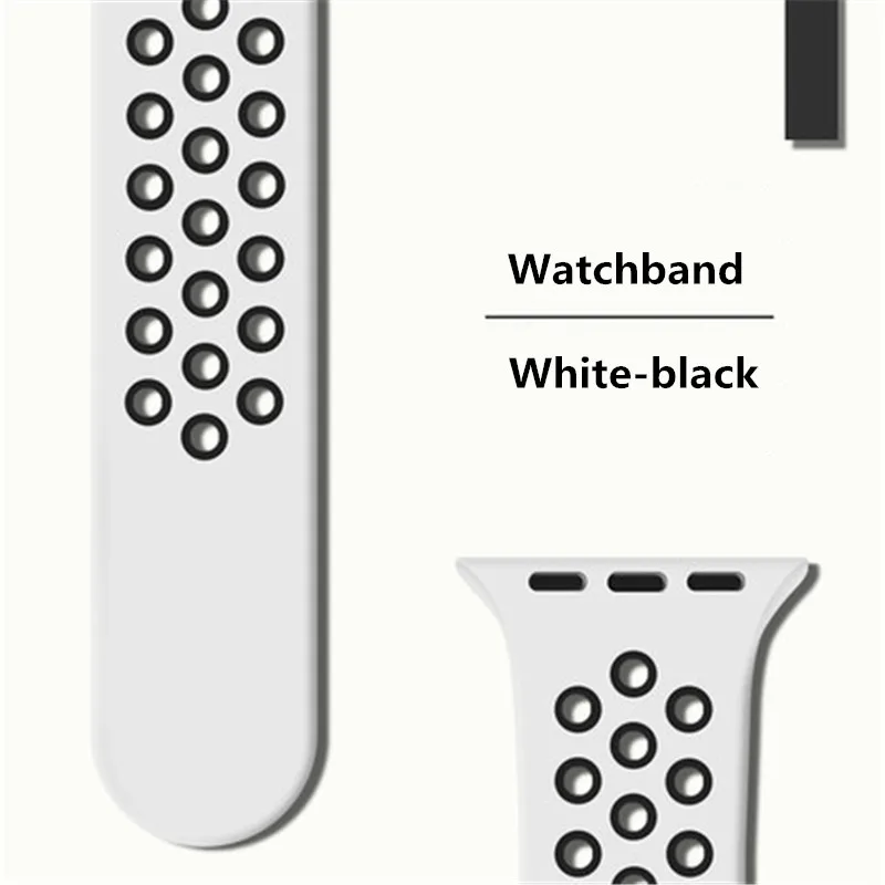 white-black NO-BORDERS, 42 мм, S226, умный браслет, кремнеземный ремешок, ремешок, цветной, S226, умные часы, аксессуары, ремешок для мужчин, wo, сменный ремешок - Цвет: white-black