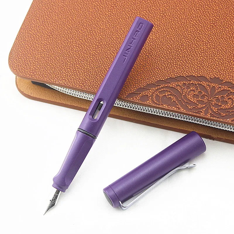 Jinhao EF/F перьевая ручка 0 38 мм 5 матовый фиолетовый/конфетный/металлический цвет