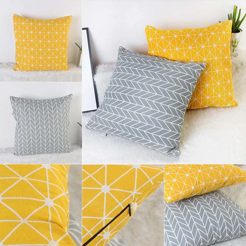 DIDIHOU наволочка с геометрическим принтом для спальни в полоску наволочки подушки