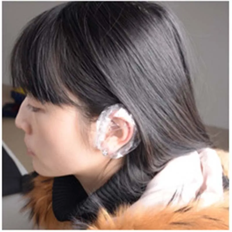 100 шт./упак. одноразовые водонепроницаемые наушники прозрачные F0227|ear cover|waterproof