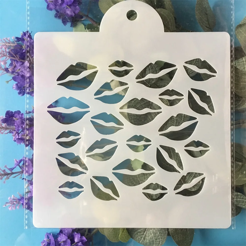 Декоративные трафареты для губ сделай сам 15 см|Трафареты| |