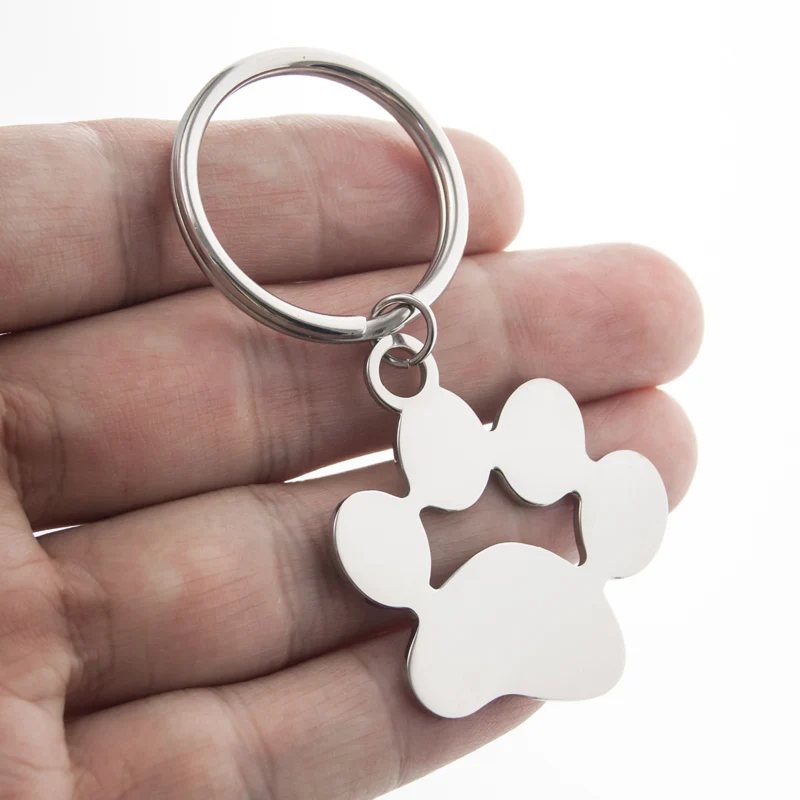 Брелок для ключей Собачья лапа из нержавеющей стали 10 шт. | Украшения и аксессуары