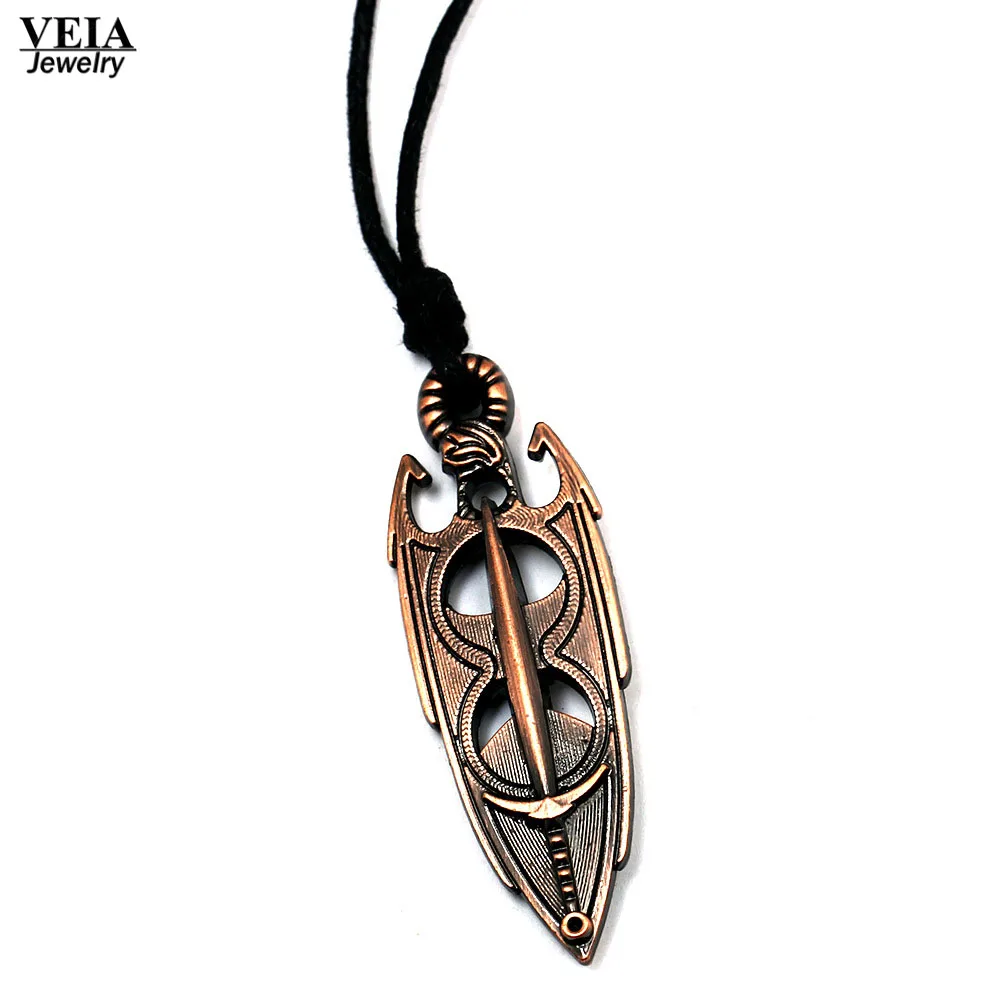2017 массивное ожерелье для игры с надписью The Elder Scrolls V Skyrim OL Amulet металлический