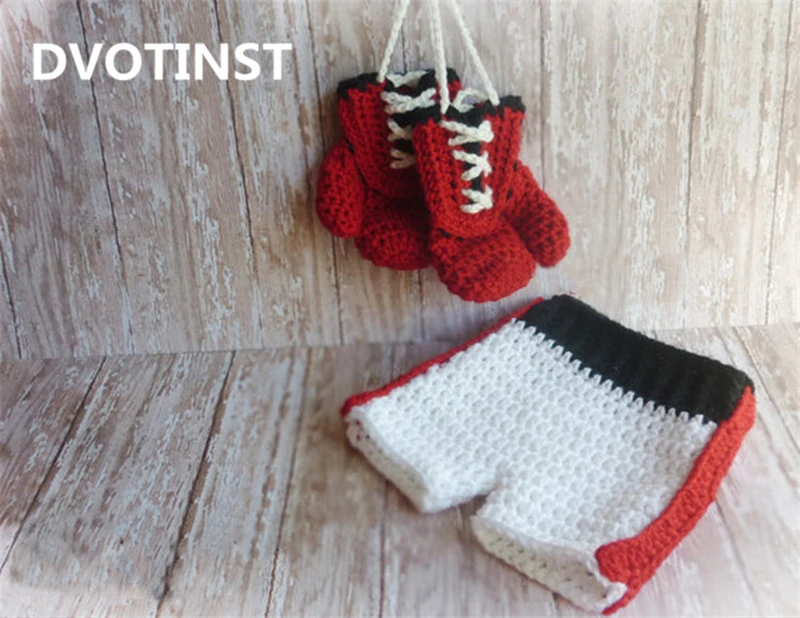 Реквизит для детской фотосъемки вязаные крючком мягкие боксерские брюки