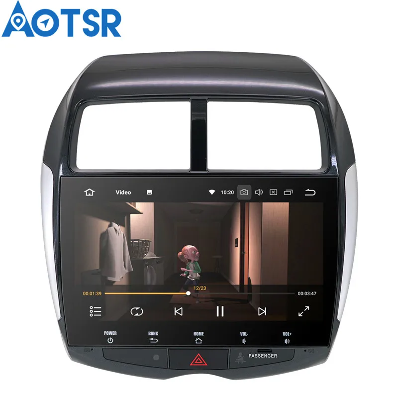 Автомобильный DVD-плеер Aotsr мультимедийный проигрыватель с GPS-навигацией для MITSUBISHI