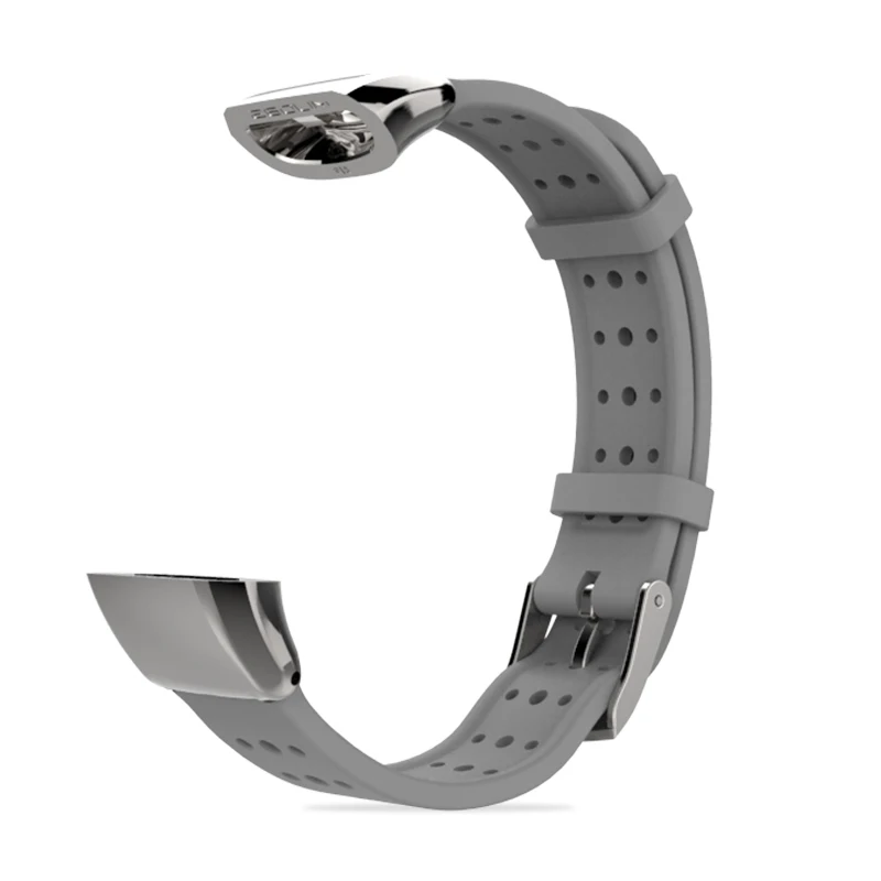Gray Спортивный силиконовый ремешок Mijobs для Huawei Band 2 Pro B19 B29, умный Браслет Wrsitband для Huawei Band 2 Pro, Смарт-часы - Цвет: Gray