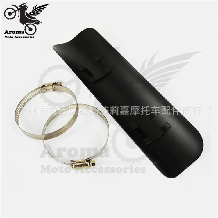 В наличии 2 цвета хромированный выхлопной тепловой экран для скутера мотоцикла