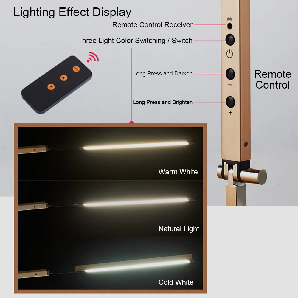 Творческий Простой светодиодный складной Dimmable настольная лампа портативный