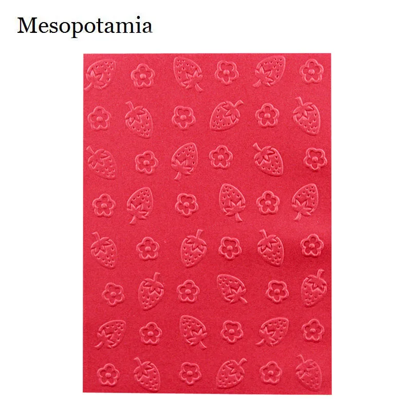 DIY Скрапбукинг фрукты Клубника тиснение файл Шаблоны Новая карта сделать