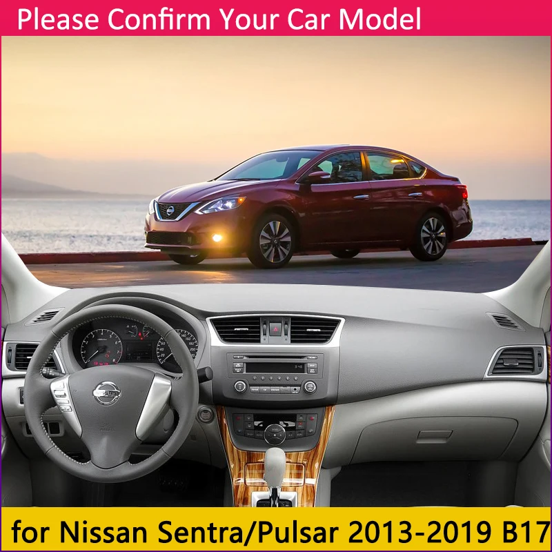 Для Nissan Sentra B17 2013 ~ 2019 Pulsar Sylphy Противоскользящий коврик на приборную панель Зонт