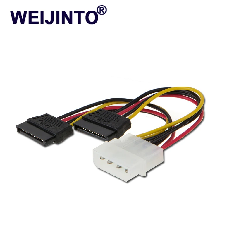 15 см 15Pin SATA мужской и женский 2 распределитель адаптер питания кабеля Шнур
