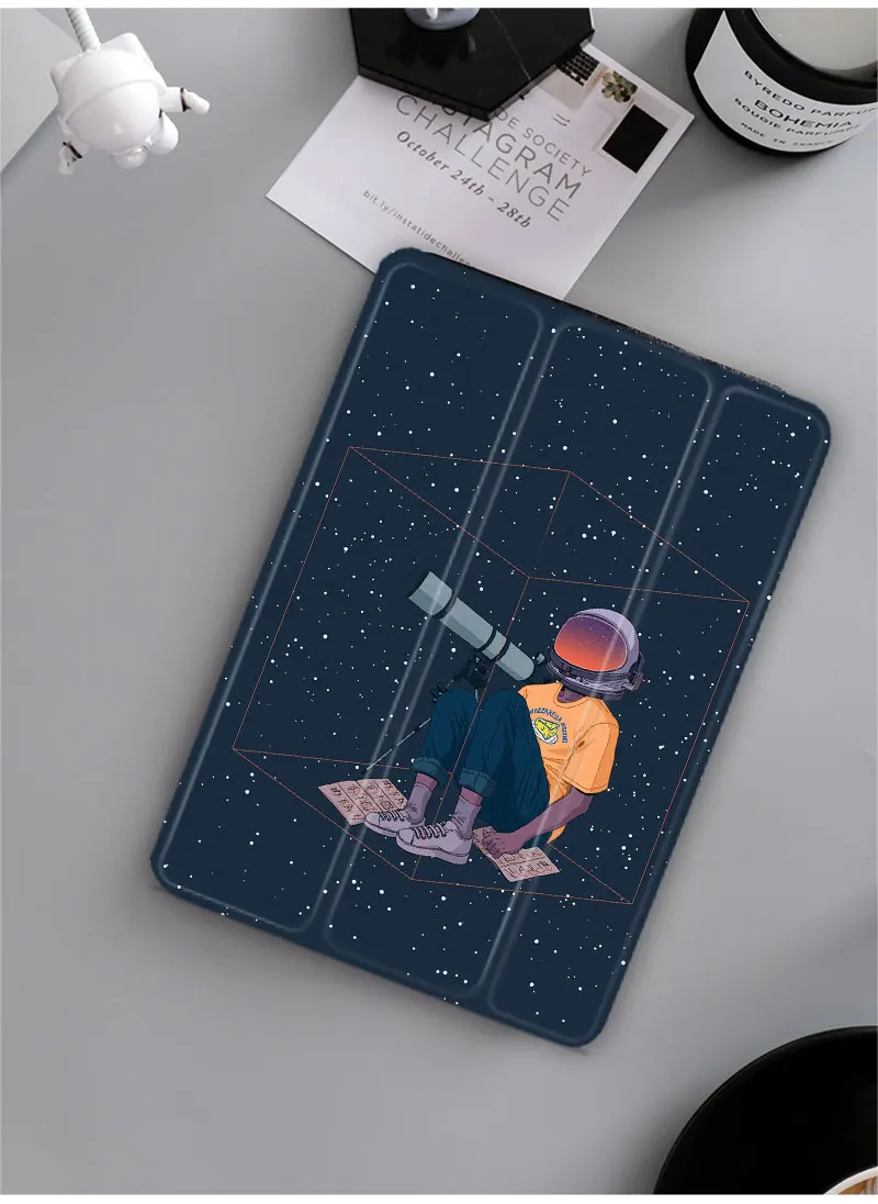 Чехол с космонавтом, умный чехол для ipad air 2 pro 9,7 11 10,5, чехол для планшета, мягкий силиконовый чехол для ipad mini2345