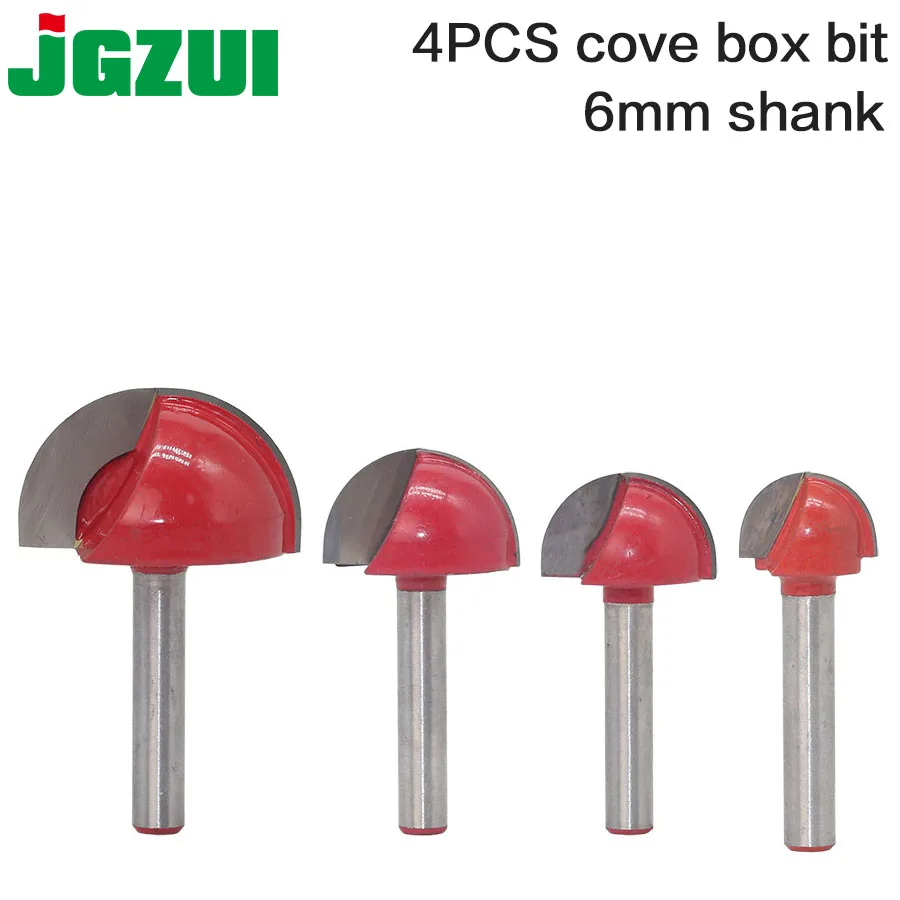 4 шт. 6 мм хвостовик ЧПУ Инструменты твердосплавные круглые носовые биты Круглый