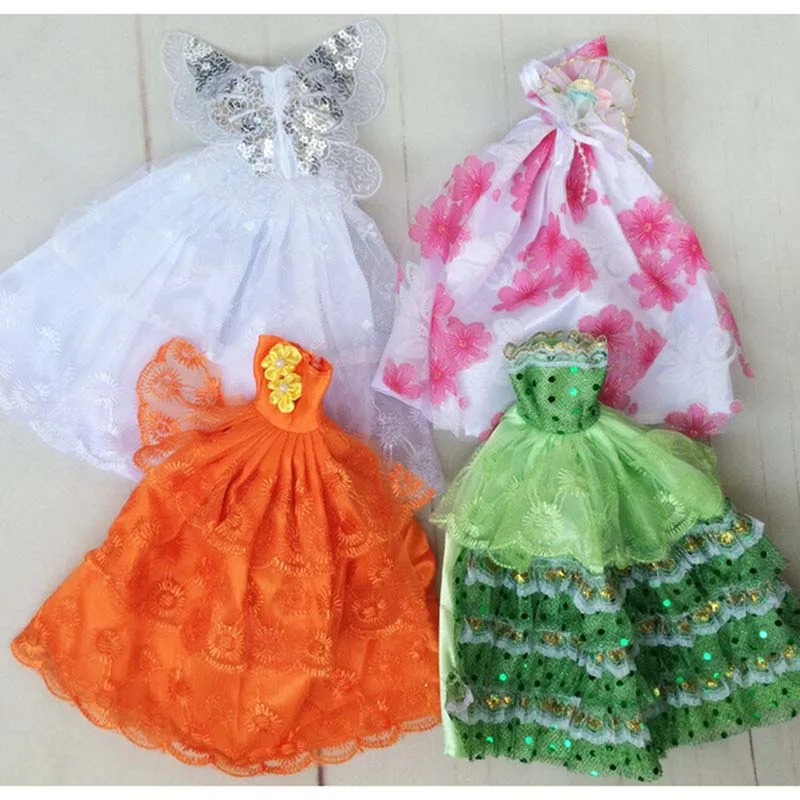 1 х нарядное Кукольное платье ручной работы одежда для Барби детей цвет