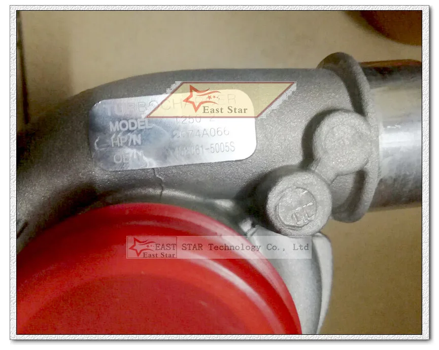 Turbo T250 2 452061 5005S 0005 2674A066 114 2577 1142577 Турбокомпрессор для промышленного сельского