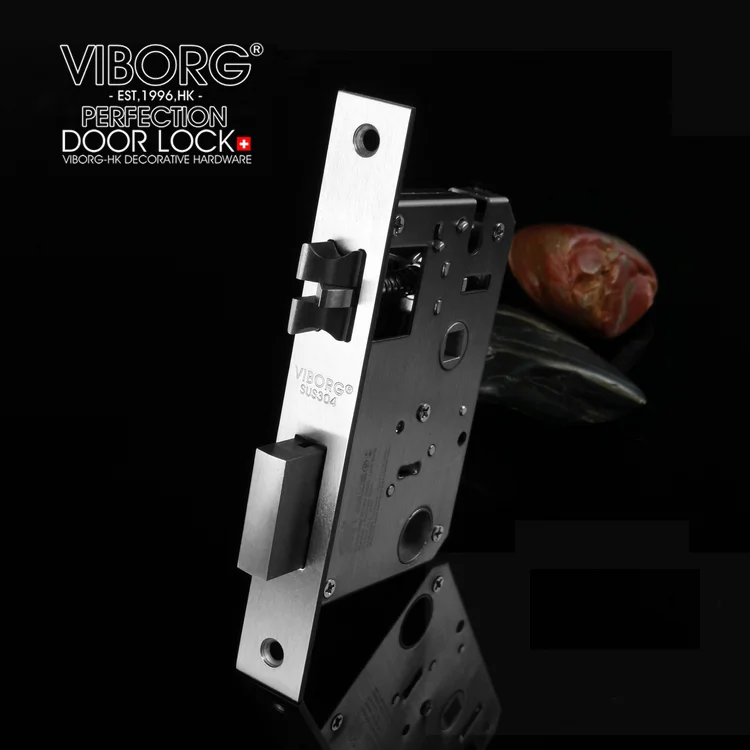VIBORG Deluxe 304 из нержавеющей стали с ключом безопасности уединение спальни гостиной вход врезной замок для двери рычаг замок набор