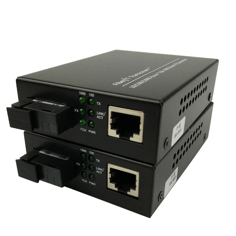 1 двойной 1000 базовый 25G SC Netlink 20Km волоконно оптический медиа конвертер одномодовый