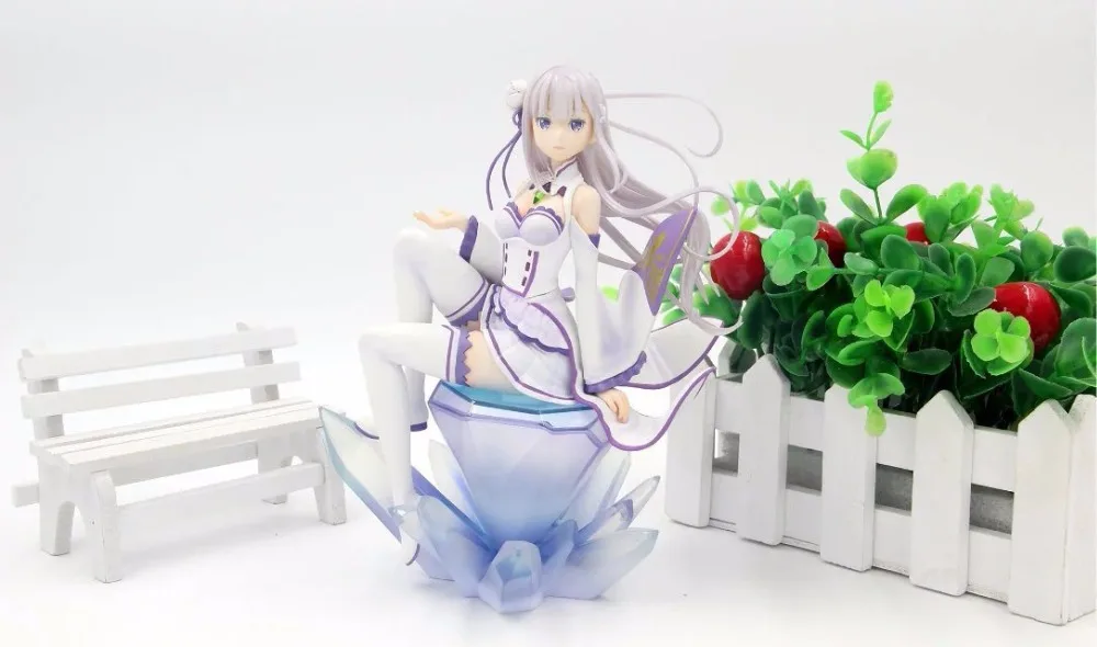 17 см японская Сексуальная Аниме Фигурка Re: жизнь в другом мире от zero Emilia фигурка для мальчиков