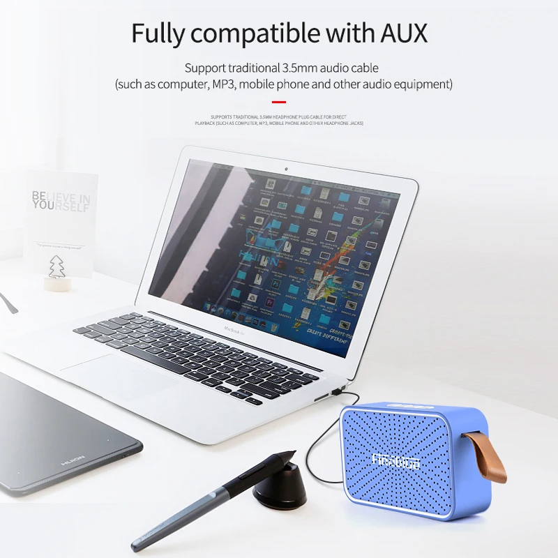 Fineblue MK12 беспроводной Bluetooth динамик 400 мАч громкий динамик супер стерео глубокий бас сабвуфер поддержка гарнитуры Громкая связь звуковая коробка
