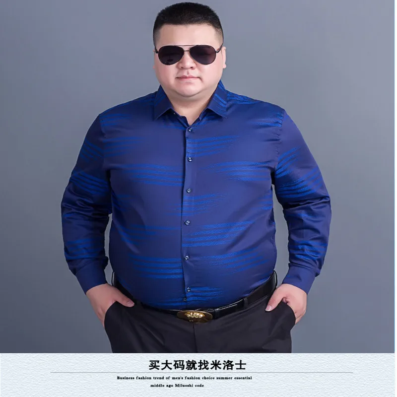 10XL 8XL 6XL 5XL 4XL Демисезонный хлопковое платье рубашки Для мужчин S Повседневная рубашка Повседневное Для мужчин плюс Размеры свободный крой социальных рубашки - Цвет: 2