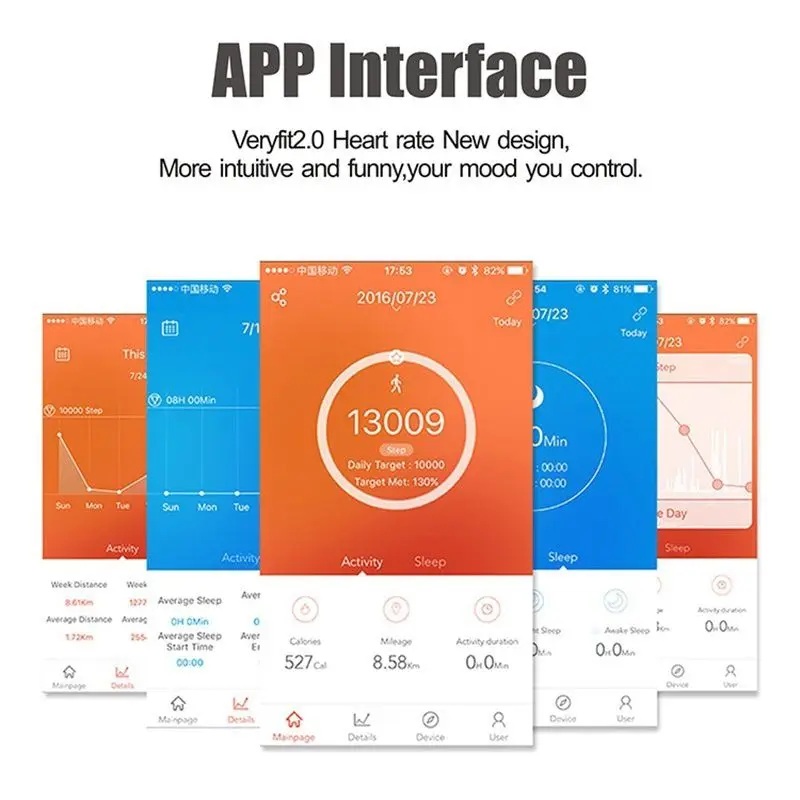 

Fashion Smart Bracelet Watch Fitness Tracker Step Counter Activity Monitor Band Clock Vibration Wristband IOS Android Phone