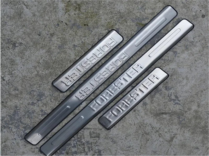 

High Quality Stainless Steel External Scuff Plate/Door Sill Fit For SUBARU Forester SJ 2013 2014 2015 2016 2017 2018