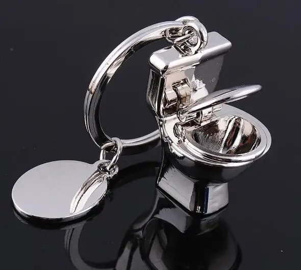 Инновационные подарок мини туалет форма брелок для ключей автомобильные брелки