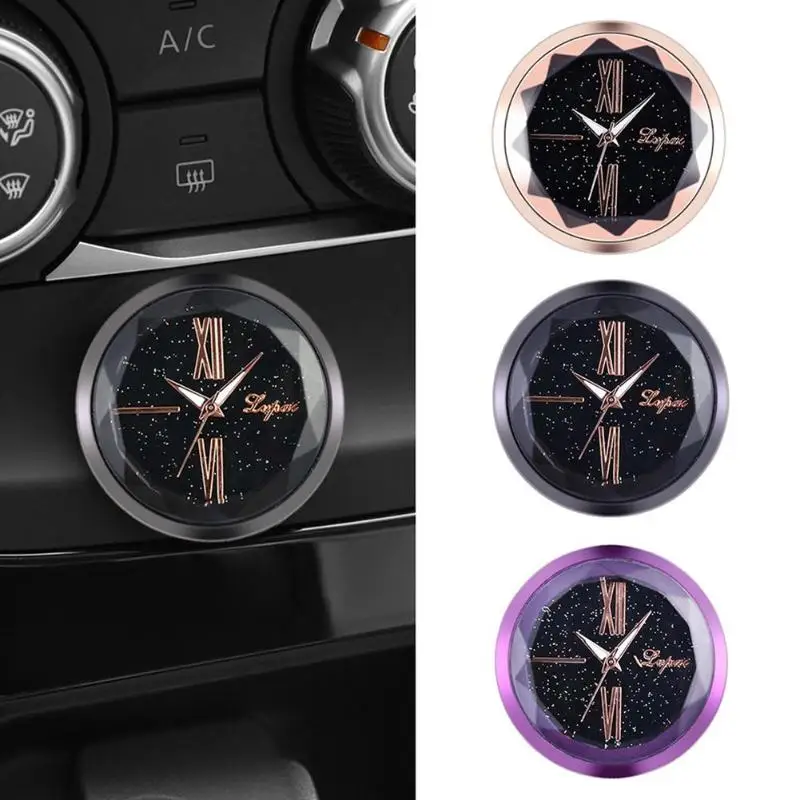 Auto Car Interior Decoration Clock Timepiece Automobile Ornament Sticker Watch Automovil Car Styling Motorcycle Accessories