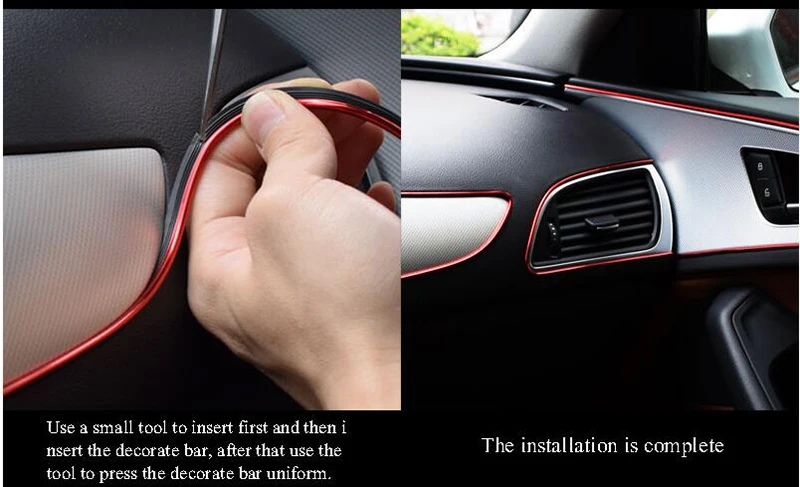 5 м наклейки для стайлинга автомобиля декоративные и 3D украшения в полоску Hilo