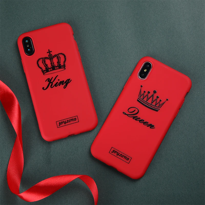 Чехол для телефона с рисунком iPhone X XS MAX Plus романтичный красный мягкий силиконовый