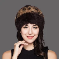 charles perra women winter hats thermal hand woven warm wool knitted hat rabbit hair caps casual fashion elegant beanies 9702