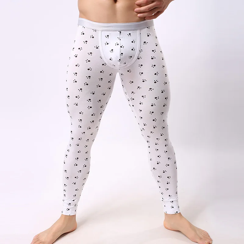Мужские кальсоны LUWCON теплое тонкое термобелье из модала для осени и зимы|mens long