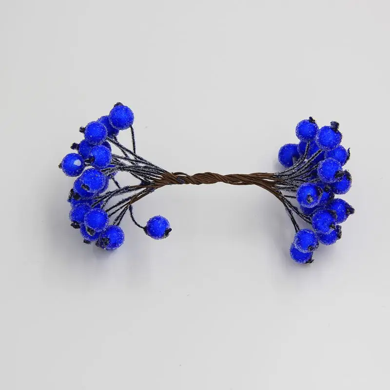 Royal blue 1 см 20 шт./лот мини Скрапбукинг тычинки srtificial Ягодный букет цветов для вечерние свадебное украшение коробки для конфет Ремесла поставок - Цвет: Royal blue