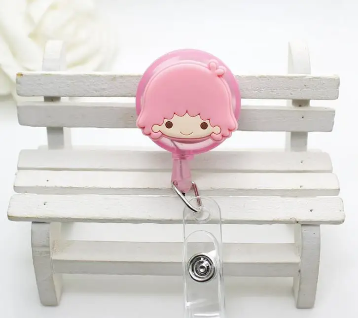 1 шт. Kawaii, выдвижная катушка для бейджа Anpanman, медвежонок, мелодия, двойная звезда, Студенческая медсестры, Exihibiton, ID, имя, держатель для бейджа, канцелярские принадлежности - Цвет: 8