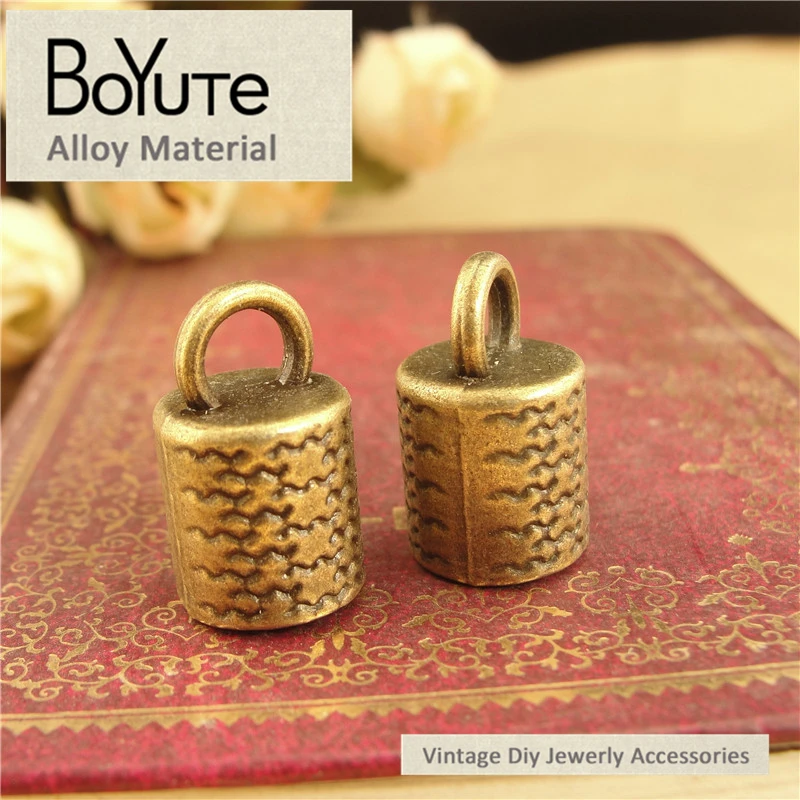 BoYuTe (30 шт./лот) 11*18 мм 2 цвета винтажный разъем из цинкового сплава кулон Diy модный