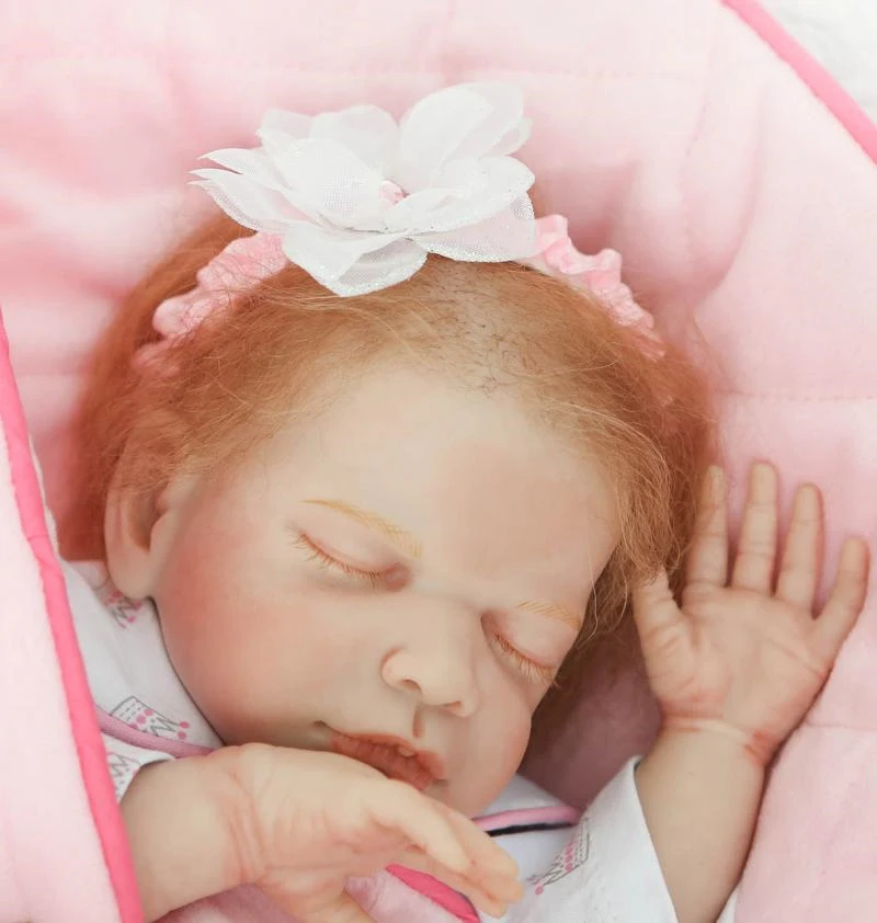 50 см Новая мохеровая мягкая силиконовая кукла Reborn Baby Doll реалистичные игрушки для