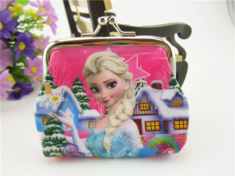 1pcDisney Мультфильм Дети Замороженные портмоне Эльза оболочки сумка девочка подарок на день рождения пакет кукла аксессуары косметическая игрушка сумка для хранения