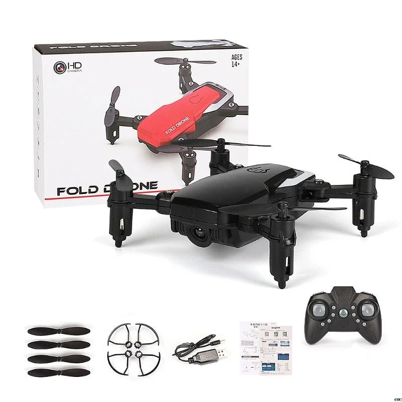 Черный Мини LF606 складной Wifi FPV 2,4 GHz 6-осевой RC Мультикоптер беспилотный игрушечный вертолет Легкая регулировка частоты - Цвет: Черный