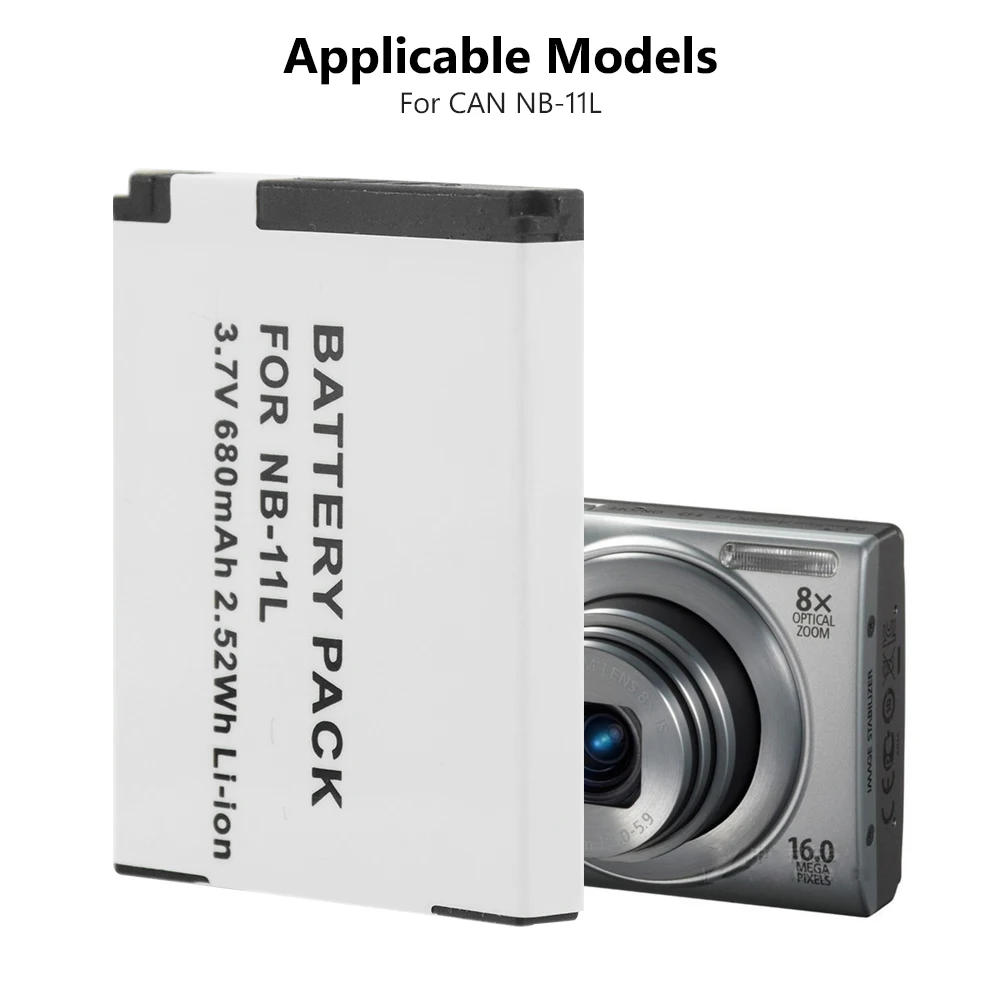 Литий ионный Аккумулятор для Canon PowerShot A2300 A2400 A2500 A2600 A3400 IS 1/2 шт.|Цифровые