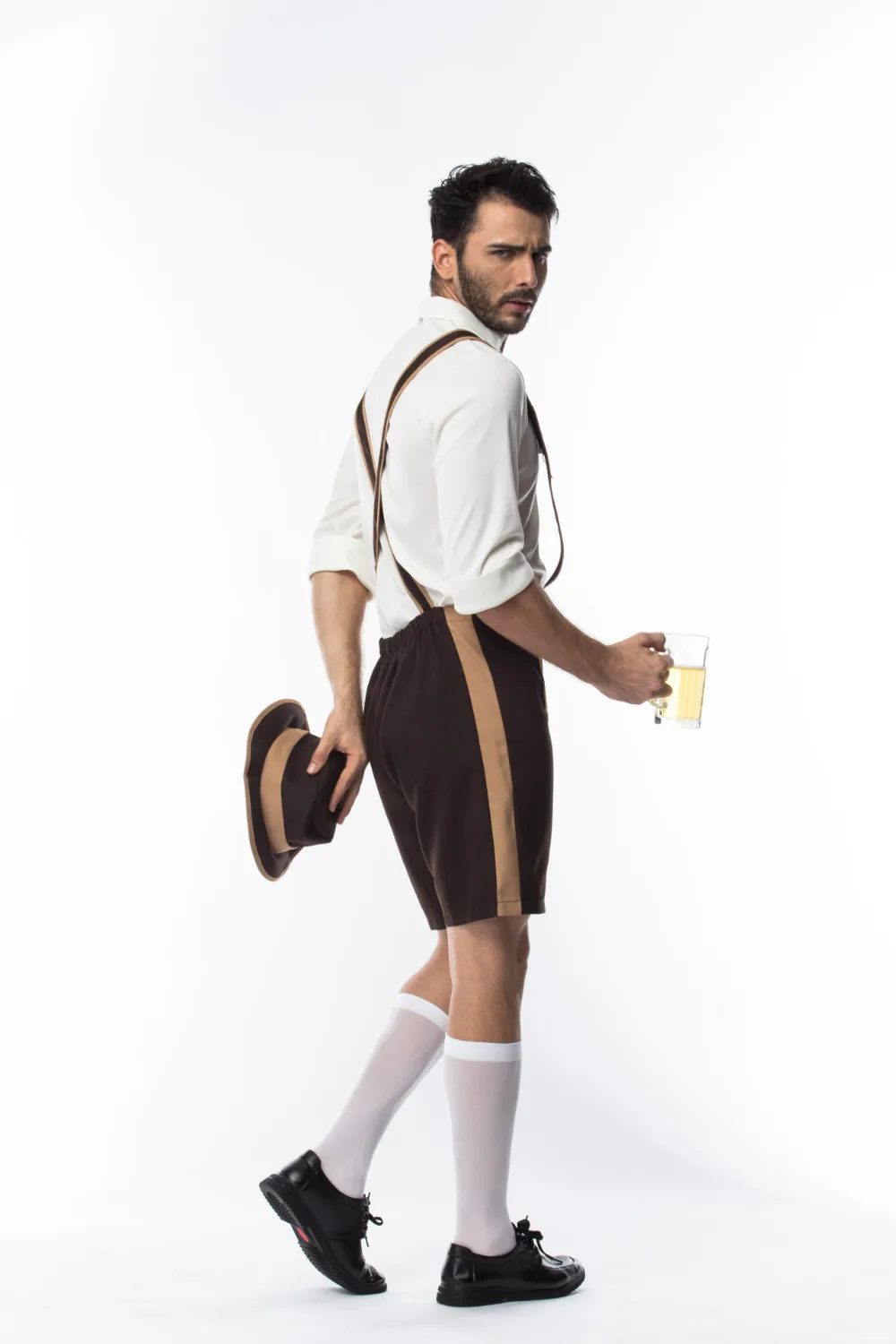 Традиционный Костюм Октоберфест для взрослых мужчин баварский Lederhosen немецкий