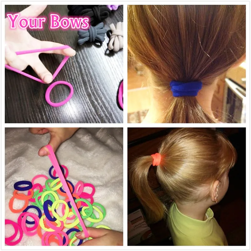 Резинки для волос Детские ярких цветов 50 шт./лот | Аксессуары одежды