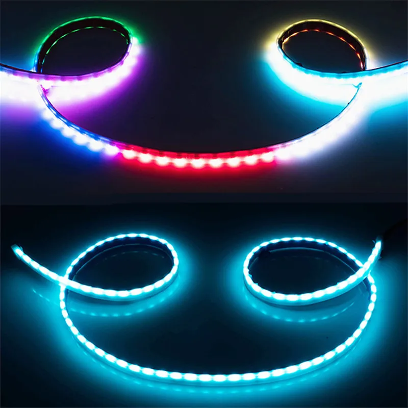 RGB гибкий светодиодный фонарь для багажника стример автомобисветильник задний s