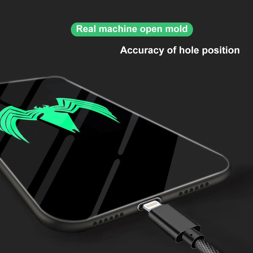 Ciciber Marvel DC для iphone X XR XS MAX стеклянные чехлы задняя крышка 11 Pro Max 8 7 6 6S Plus чехол Coque Venom