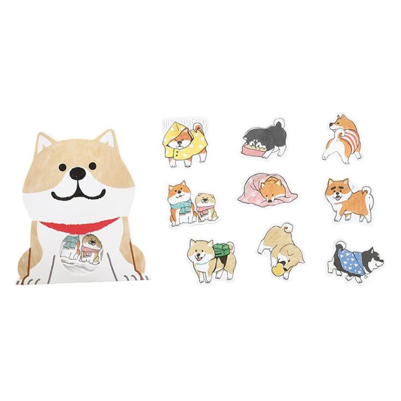 Креативная мультяшная Акула хаски собака кошка детская наклейка s канцелярские